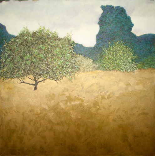 Orchard, 60 x 60 inches, oil on linen