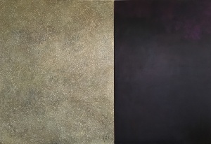 Untitled Diptych (2016), 90 x 60 inches, oil on linen